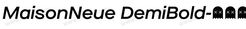MaisonNeue DemiBold字体转换